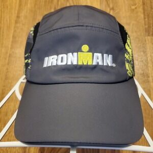 Ironman Running Hat Cap Adult Strapback Gray Athletic Boco Gear New